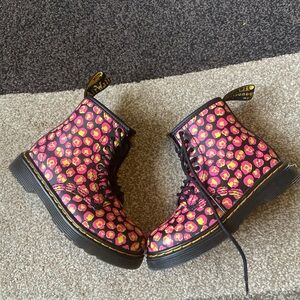 Dr. Martens 1460T  Loud Leopard Smooth Pink Toddler Sz 9